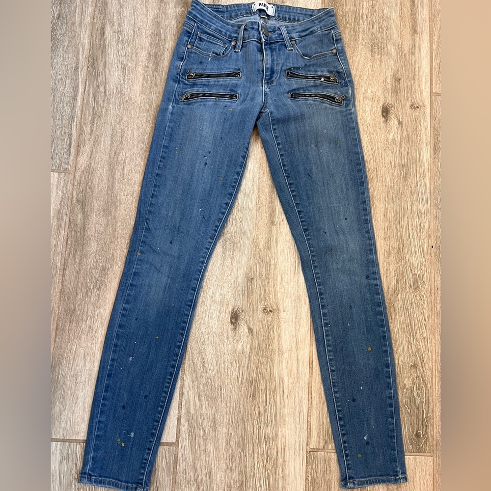 Paige edgemont paint splatter jeans